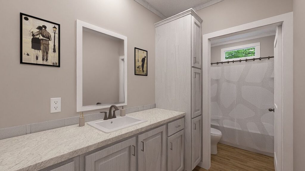 southern energy hexagon bathroom